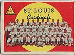 1959 Topps Baseball Cards      223     St. Louis Cardinals CL WB